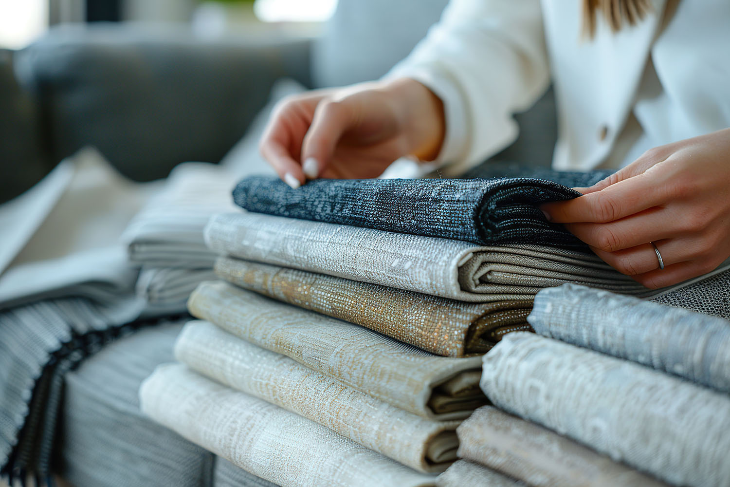 Ubrania złożone w kostkę